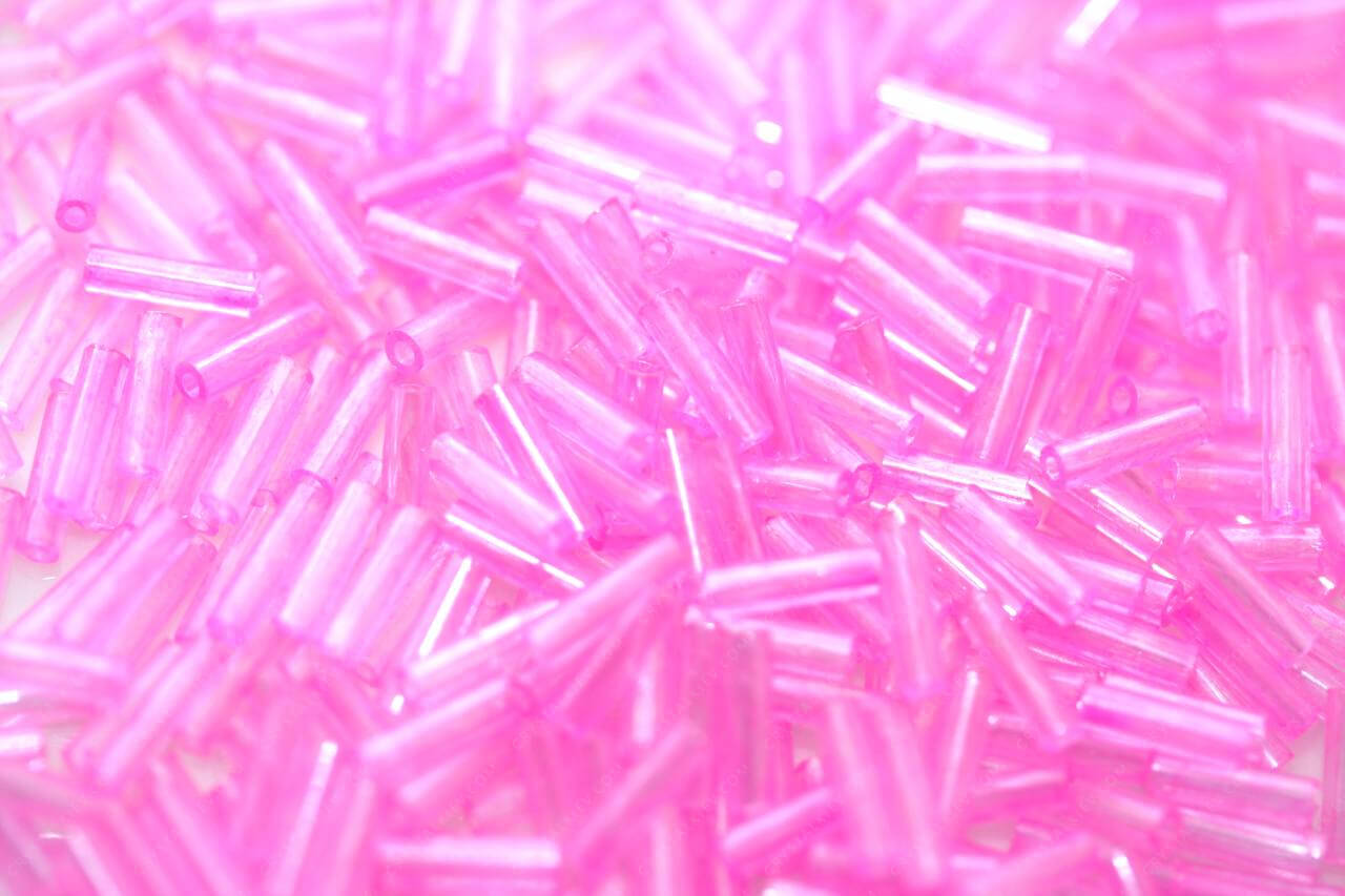 Стеклярус Fuchsia прямий 6.0mm